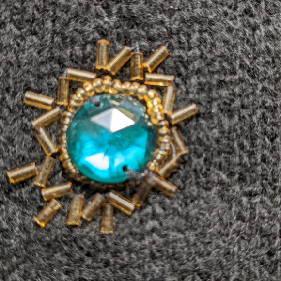 Silk and Lambswool Tunic with Large Beads and Sequins - Picture 7 of 12